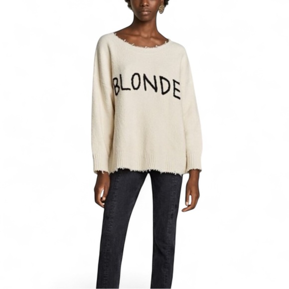 Zara Cream Blonde Sweater for Women - Picture 1 of 7